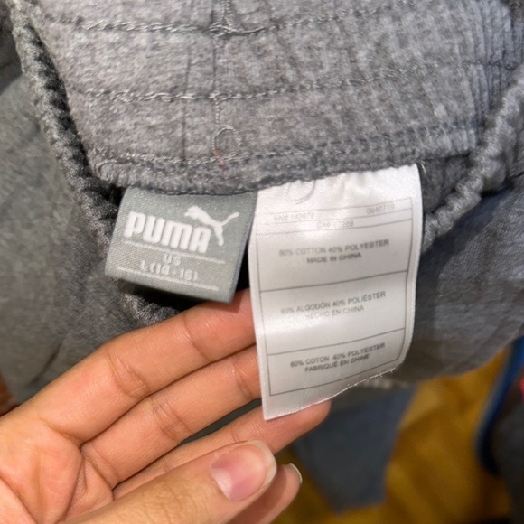 Puma Kids Grey Joggers - Picture 2 of 3
